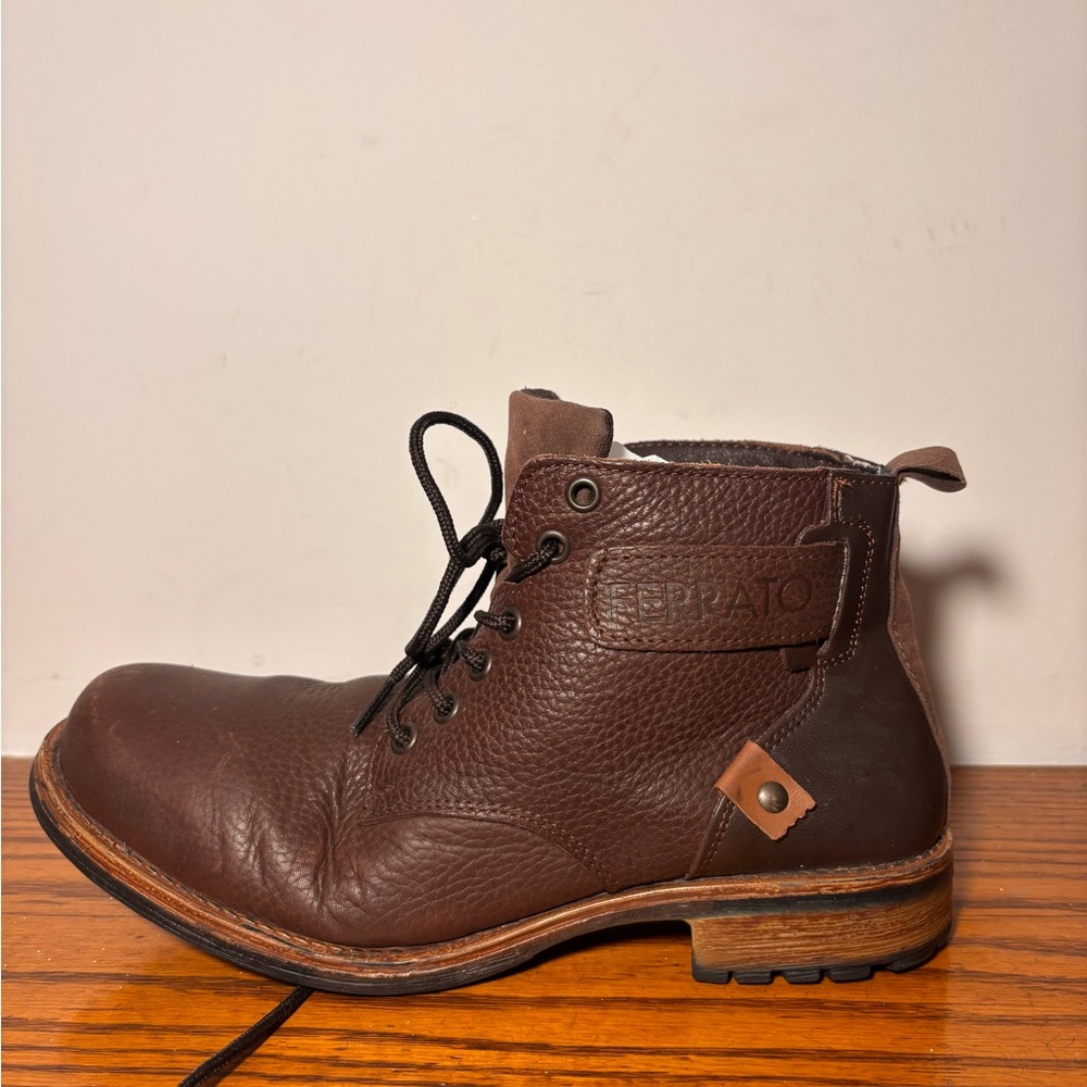 Ferrato Brown Leather Boots